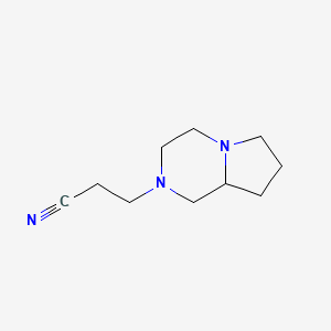 3-(Hexahydropyrrolo[1,2-A]pyrazin-2(1H)-YL)propanenitrile