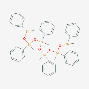 molecular formula C42H48O5Si6 B12911637 1,3,5,7,9,11-Hexamethyl-1,3,5,7,9,11-hexaphenylhexasiloxane 