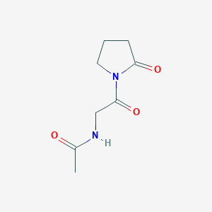 molecular formula C8H12N2O3 B12911642 N-(2-Oxo-2-(2-oxopyrrolidin-1-yl)ethyl)acetamide CAS No. 62935-94-8