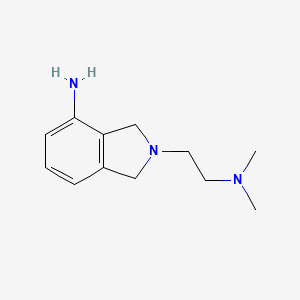 molecular formula C12H19N3 B1291165 2-[2-(dimethylamino)ethyl]-2,3-dihydro-1H-isoindol-4-amine 