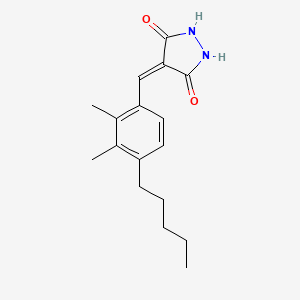 3,5-Pyrazolidinedione, 4-[(2,3-dimethyl-4-pentylphenyl)methylene]-