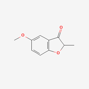 molecular formula C10H10O3 B12911698 5-methoxy-2-methylbenzofuran-3(2H)-one CAS No. 60770-46-9