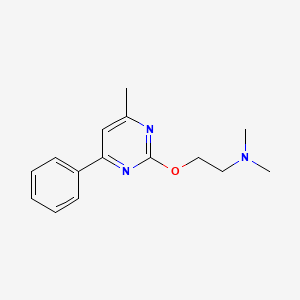 N,N-Dimethyl-2-[(4-methyl-6-phenylpyrimidin-2-yl)oxy]ethan-1-amine