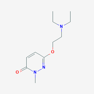 molecular formula C11H19N3O2 B12911710 3(2H)-Pyridazinone, 6-[2-(diethylamino)ethoxy]-2-methyl- CAS No. 573983-28-5