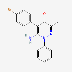 6-Amino-5-(4-bromophenyl)-3-methyl-1-phenylpyridazin-4(1H)-one