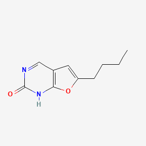 molecular formula C10H12N2O2 B12911721 6-butyl-3H-furo[2,3-d]pyrimidin-2-one CAS No. 473450-34-9