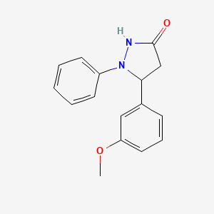 5-(3-Methoxyphenyl)-1-phenylpyrazolidin-3-one