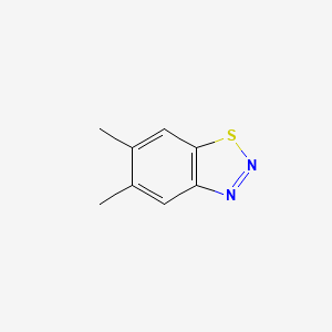 molecular formula C8H8N2S B12911727 5,6-Dimethyl-1,2,3-benzothiadiazole CAS No. 58901-10-3