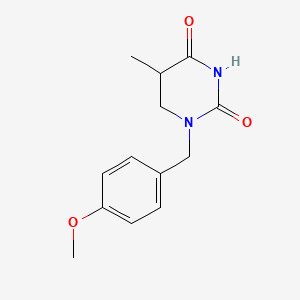 Dihydro-1-((4-methoxyphenyl)methyl)-5-methyl-2,4(1H,3H)-pyrimidinedione