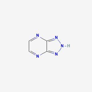 molecular formula C4H3N5 B12911742 2H-[1,2,3]Triazolo[4,5-b]pyrazine CAS No. 36874-05-2