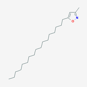 molecular formula C21H39NO B12911744 Isoxazole, 5-heptadecyl-3-methyl- CAS No. 649721-03-9