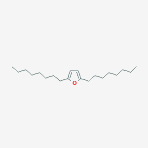 molecular formula C20H36O B12911749 2,5-Dioctylfuran CAS No. 128912-40-3