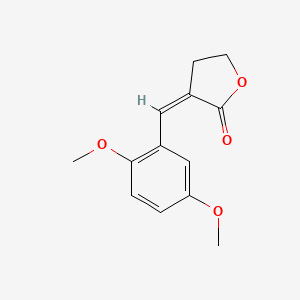 molecular formula C13H14O4 B12911757 3-(2,5-Dimethoxybenzylidene)dihydrofuran-2(3h)-one 