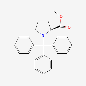 molecular formula C25H25NO2 B12911776 (S)-Methyl 1-tritylpyrrolidine-2-carboxylate 