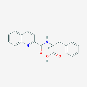 molecular formula C19H16N2O3 B12911799 3-Phenyl-2-(quinoline-2-carbonylamino)propanoic acid CAS No. 6308-53-8