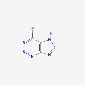 1H-Imidazo[4,5-d]-1,2,3-triazine, 4-bromo-