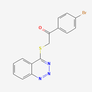 2-[(1,2,3-Benzotriazin-4-yl)sulfanyl]-1-(4-bromophenyl)ethan-1-one