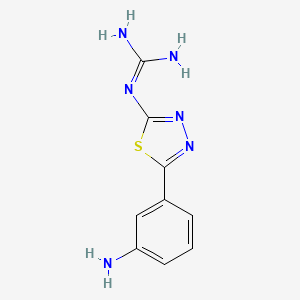 N''-[5-(3-Aminophenyl)-1,3,4-thiadiazol-2-yl]guanidine