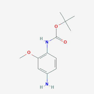 molecular formula C12H18N2O3 B1291189 tert-Butyl (4-amino-2-methoxyphenyl)carbamate CAS No. 190851-19-5