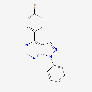 4-(4-Bromophenyl)-1-phenyl-1H-pyrazolo[3,4-d]pyrimidine