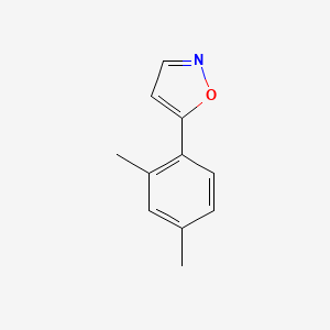 molecular formula C11H11NO B12911924 5-(2,4-Dimethylphenyl)-1,2-oxazole CAS No. 918884-79-4