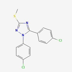 1,5-Bis(4-chlorophenyl)-3-(methylthio)-1H-1,2,4-triazole