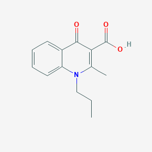 molecular formula C14H15NO3 B12911941 2-Methyl-4-oxo-1-propyl-1,4-dihydroquinoline-3-carboxylic acid CAS No. 922499-40-9