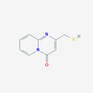 molecular formula C9H8N2OS B1291195 2-(sulfanylmethyl)-4H-pyrido[1,2-a]pyrimidin-4-one 