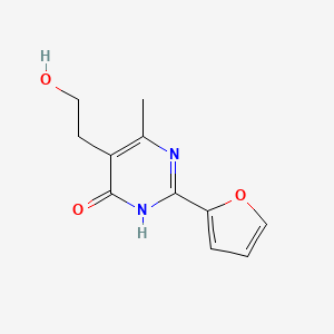 2-(Furan-2-yl)-5-(2-hydroxyethyl)-6-methylpyrimidin-4(1H)-one