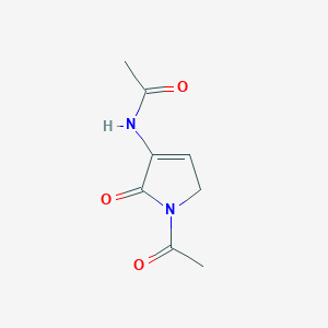 molecular formula C8H10N2O3 B12912014 N-(1-Acetyl-2-oxo-2,5-dihydro-1H-pyrrol-3-yl)acetamide CAS No. 90237-93-7