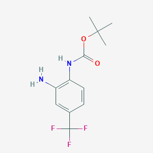 B1291204 tert-Butyl (2-amino-4-(trifluoromethyl)phenyl)carbamate CAS No. 579474-48-9