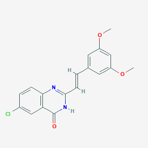 (E)-6-Chloro-2-(3,5-dimethoxystyryl)quinazolin-4(3H)-one