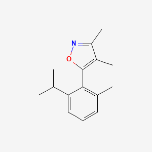 3,4-Dimethyl-5-[2-methyl-6-(propan-2-yl)phenyl]-1,2-oxazole