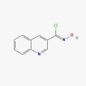 N-Hydroxyquinoline-3-carbimidoyl chloride