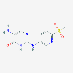 5-Amino-2-{[6-(methanesulfonyl)pyridin-3-yl]amino}pyrimidin-4(3H)-one