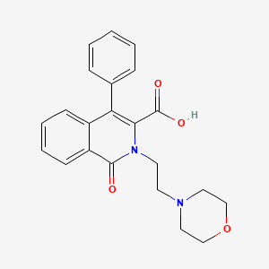 3-Isoquinolinecarboxylic acid, 1,2-dihydro-2-(2-morpholinoethyl)-1-oxo-4-phenyl-