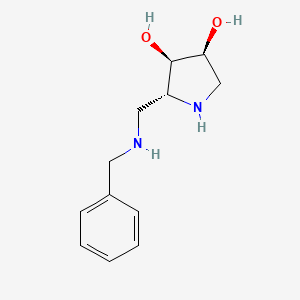 (2R,3R,4S)-2-[(benzylamino)methyl]pyrrolidine-3,4-diol