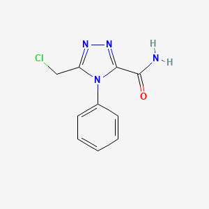 5-(Chloromethyl)-4-phenyl-4H-1,2,4-triazole-3-carboxamide