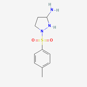 1-(4-Methylbenzene-1-sulfonyl)pyrazolidin-3-amine