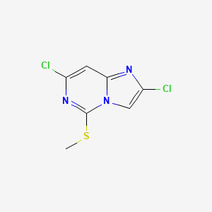 2,7-Dichloro-5-(methylsulfanyl)imidazo[1,2-c]pyrimidine