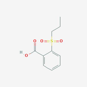 molecular formula C10H12O4S B1291222 2-(丙磺酰基)苯甲酸 CAS No. 1016687-98-1