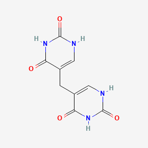 molecular formula C9H8N4O4 B12912231 5-[(2,4-dioxo-1H-pyrimidin-5-yl)methyl]-1H-pyrimidine-2,4-dione CAS No. 1758-94-7