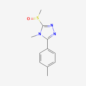 4-Methyl-3-(4-methylphenyl)-5-(methylsulfinyl)-4H-1,2,4-triazole