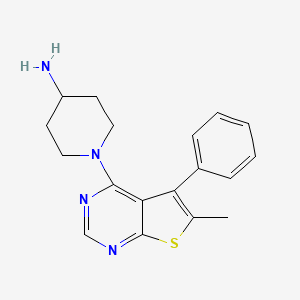 1-(6-Methyl-5-phenylthieno[2,3-d]pyrimidin-4-yl)piperidin-4-amine