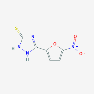 5-(5-Nitrofuran-2-yl)-1,2-dihydro-3H-1,2,4-triazole-3-thione