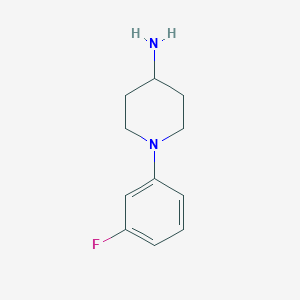 molecular formula C11H15FN2 B1291232 1-(3-Fluorophenyl)piperidin-4-amine 