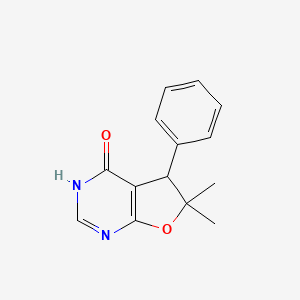 6,6-Dimethyl-5-phenyl-5,6-dihydrofuro[2,3-d]pyrimidin-4(3H)-one