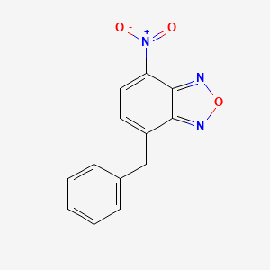 molecular formula C13H9N3O3 B12912395 4-Benzyl-7-nitro-2,1,3-benzoxadiazole CAS No. 143909-00-6