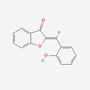 molecular formula C15H10O3 B12912403 (2Z)-2-(2-hydroxybenzylidene)-1-benzofuran-3(2H)-one 