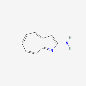 molecular formula C9H8N2 B12912408 Cyclohepta[b]pyrrol-2-amine CAS No. 3336-74-1